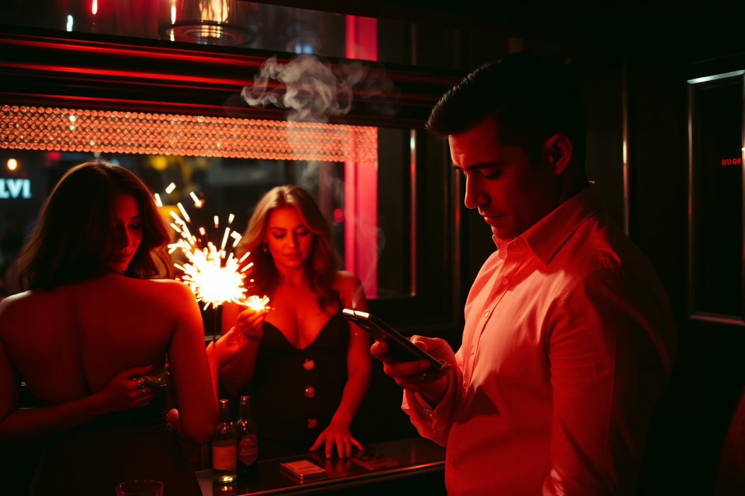 VIP table · sparklers out