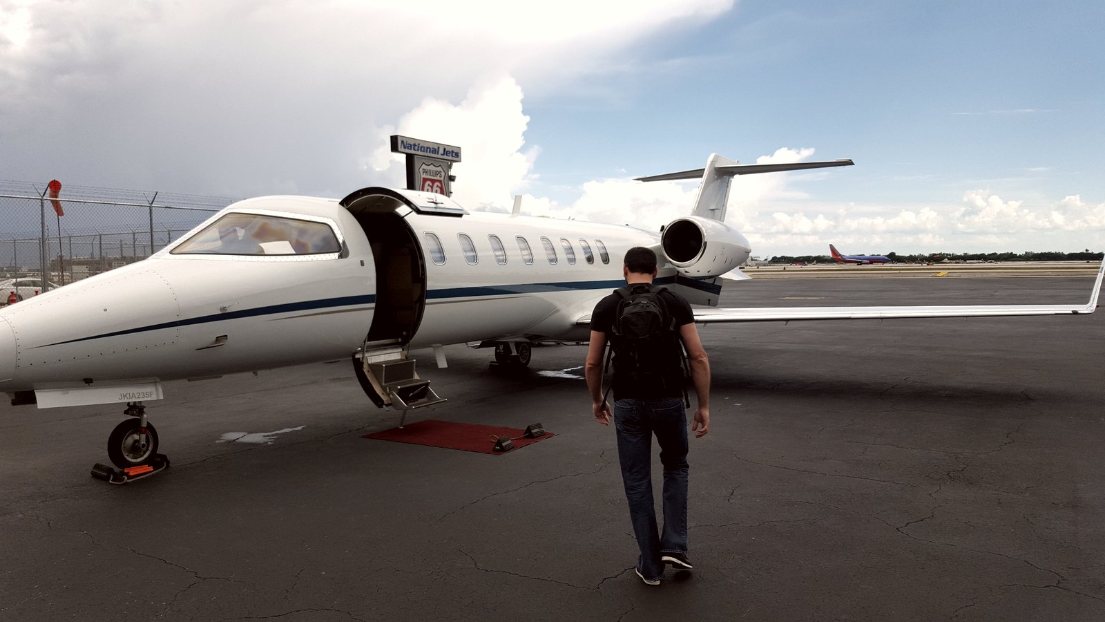 Wheels up